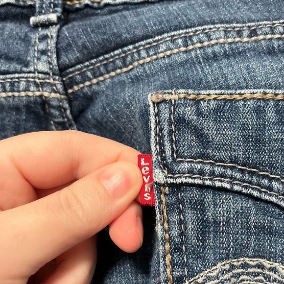 Levis Strauss 529 Curvy Bootcut Jeans High Rise Blue Medium Wash Denim W33 L30 - Picture 3 of 7